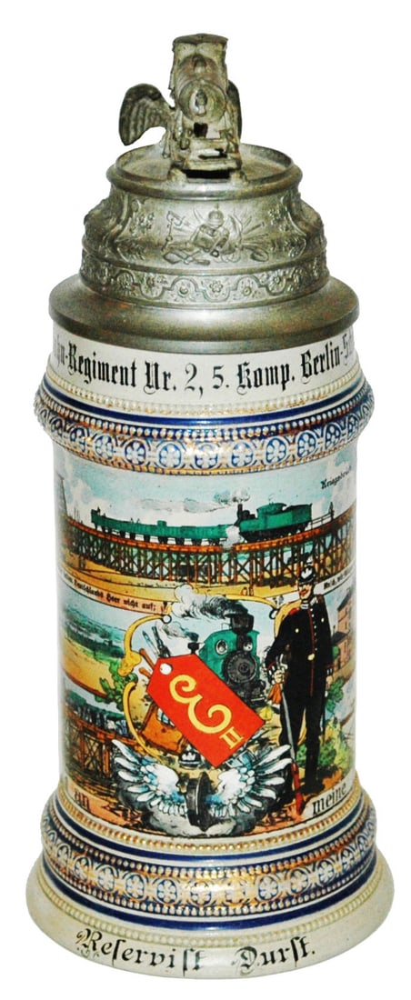 Regimental Eisenbahn Nr 2 Stein w Train Finial (1 of 5)