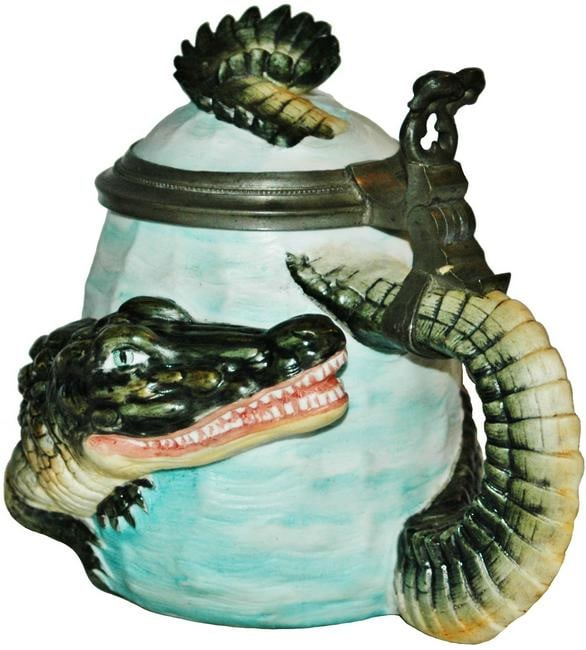 Wrap Around Alligator Bohne Character Stein (1 of 4)