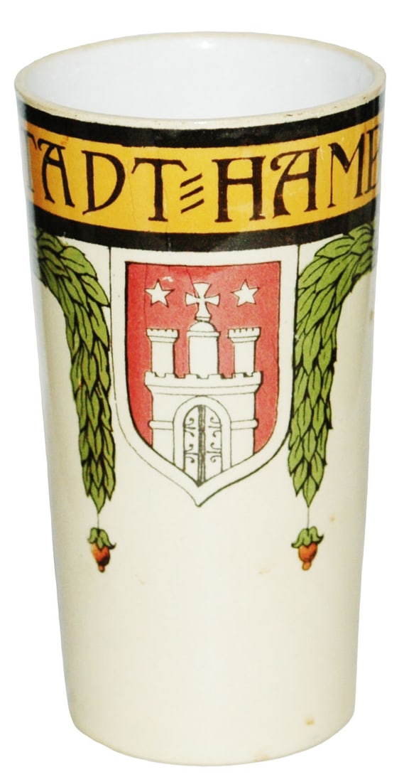 Mettlach Hamburg City Shield Beaker (1 of 2)