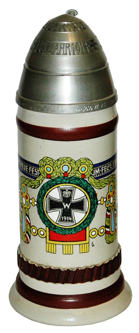 Artillery Shell Iron Cross Regimental Stein (1 of 6)