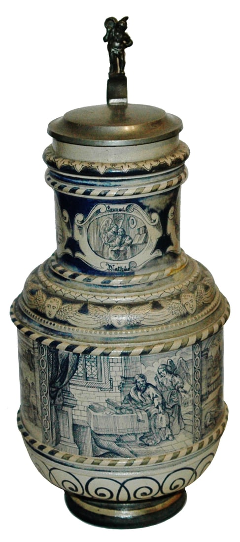 2-1/2L Saeltzer Stein Apostles write Bible Books (1 of 5)