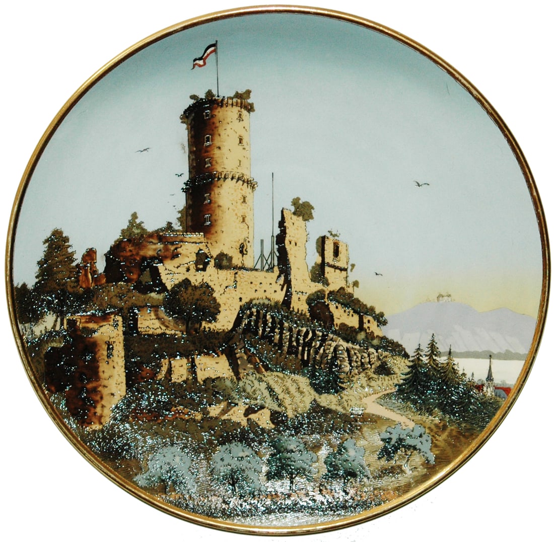 Mettlach 17" Castle Plaque (1 of 1)