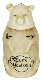 1/8L Full Bodied Pig w Verse Character Stein