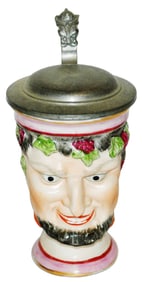 1/8L Capo-di-Monte Pan Character Stein