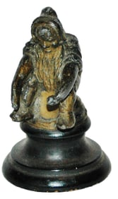 Brass Bearded Dwarf 1-1/2" Figure