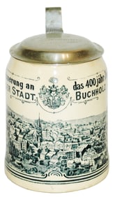 Rare Mettlach 400 Year Jubilee of Buchholz 1901