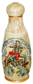 Uncommon Character Stein Bowling Pin w Boy & Pig
