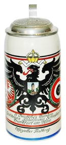 1L Large Eagle Frankfurt Jubulee 1912 Stein