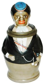Black Dueling Fraternal Student Character Stein