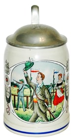 Target Shooting Contest Stoneware Wick Werk Stein
