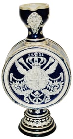 Saeltzer 13-1/2" Canteen Shaped Stein w Crown