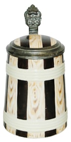 Barrel Shape & design Porcelain Character Stein