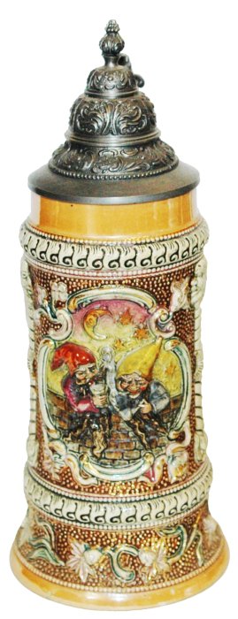 Diesinger Dwarfsbw Pipe & Goblet Stein