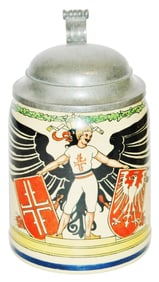 Mettlach 1908 Turnfest Frankfurt Franz Ringr Stein