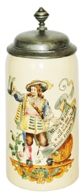 Mettlach 1L Landsknecht with Stein