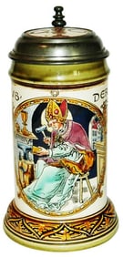 Mettlach Goldsmith Occupational Stein