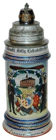 Double Unit Stein Kraftf Luftschiffer Tschako Lid