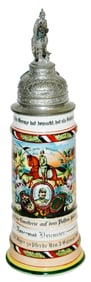 1L Regimental Jager Nr 3 Stein Horse Finial