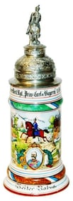Regimental Stein Schwer Reit Bayern Horse Finial