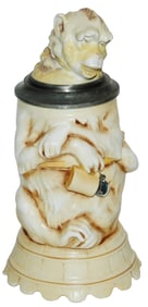 Drunk Monkey Character Stein w Music Box Base