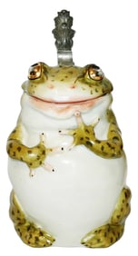Schierholz Porcelain Bullfrog Character Stein