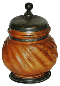 1/4L Altenburg Ribbed Stoneware Stein Dated 1698