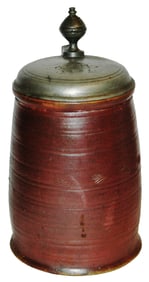 1L Dreihausen Grooved Stoneware Stein Dated 1802