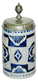 Westerwald  Horses & Scratch Stein Dated 1766