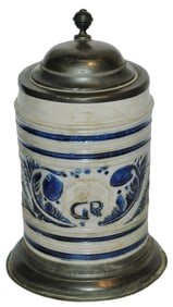 1L Westerwald GR under Crown Stoneware Stein