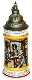 Occupational Cabinet Maker Workshop Scene Stein