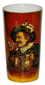 Mettlach Rookwood Pipe Smoking Man Beaker