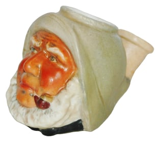 Bohne Fisherman Head Character Pipe -Matches Stein