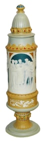 Mettlach 17-1/2" Cameo Pokal Singing Men - Stahl