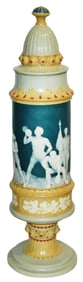 Mettlach Cameo Pokal 4F Gymnast Wrap Around Scenes