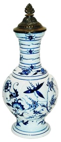 1-1/2L Rauenstein Blue Floral Porcelain Stein