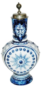 3L KPM Scepter Mark Beared Spout Stein w Star