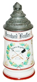 Occupational Wine Grower Porcelain Stein w Litho