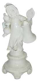 Nymphenburg Munich Child w Stein Porcelain Figure