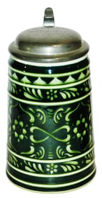 Rare Villeroy & Boch Dresden Floral Stein 1909