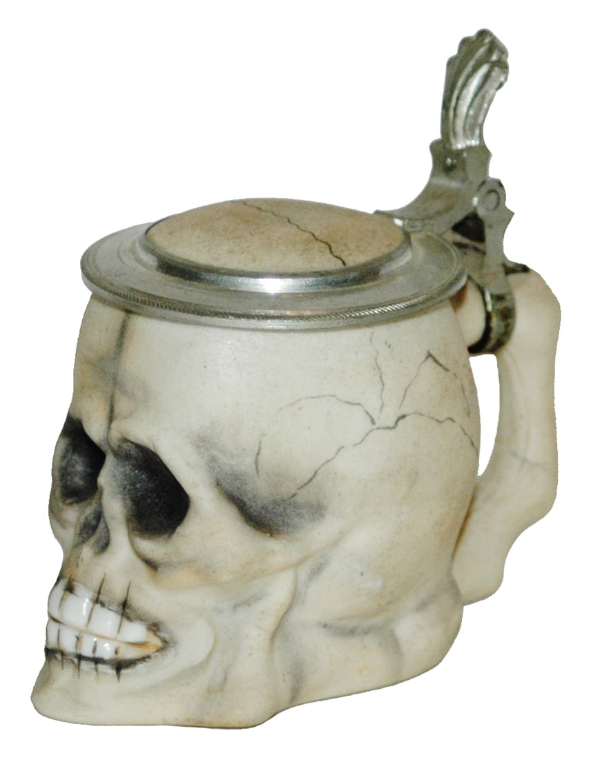 1/16L Bohne Porcelain Character Skull Stein (1 of 3)