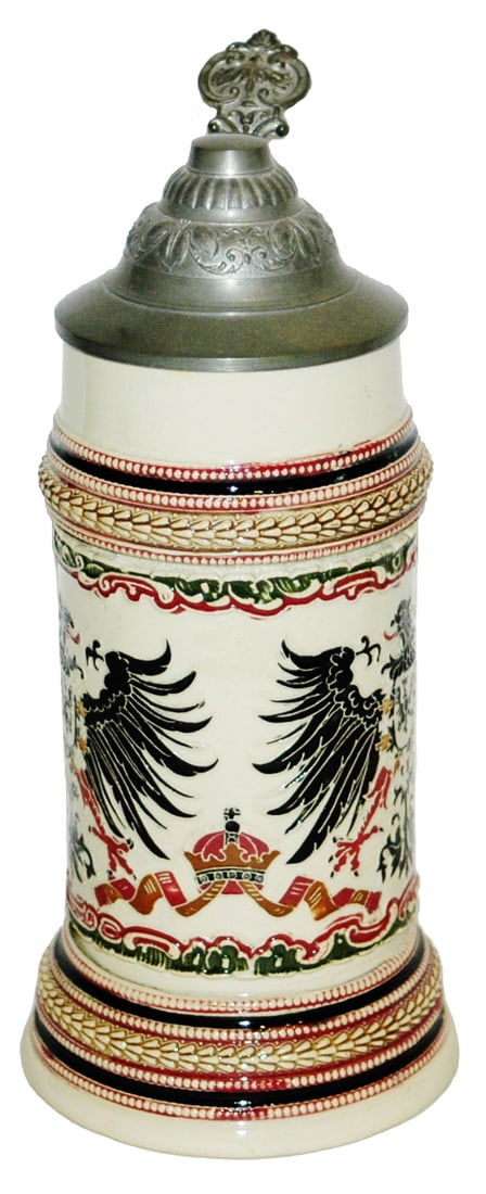 Diesinger Imperial Eagle Threaded Relief Stein (1 of 3)