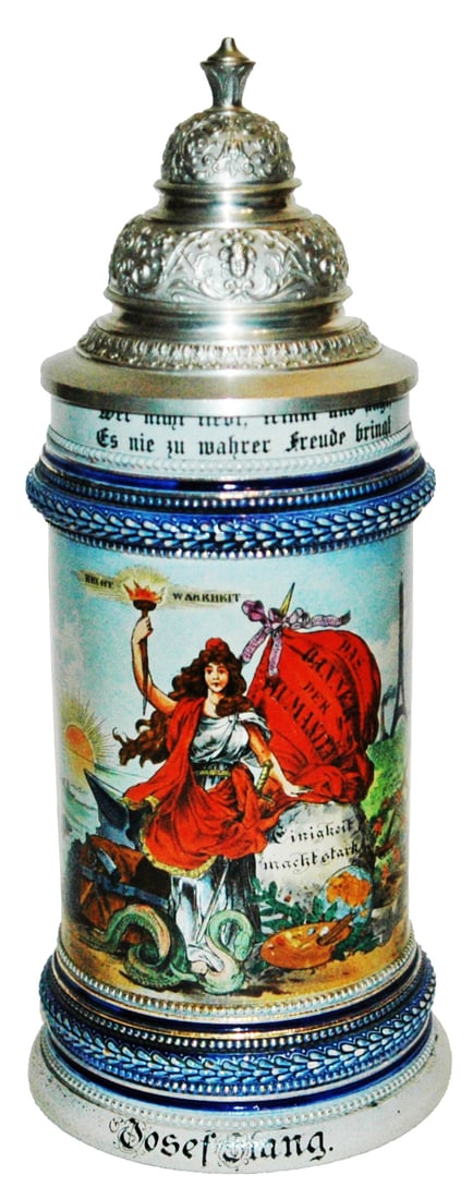 Occupational Miner Scenes Socialist Party Stein (1 of 4)