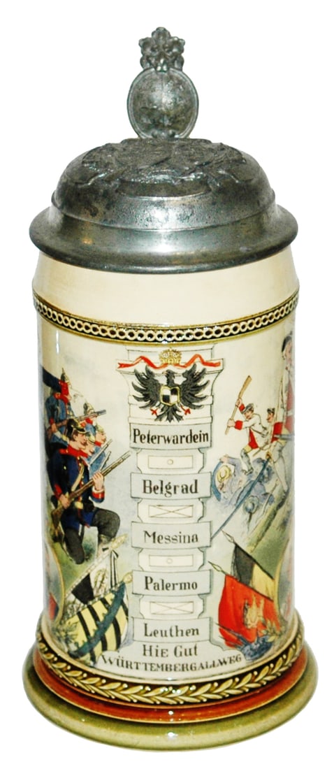 Uncommon Mettlach Infantry Regt Stein (1 of 4)