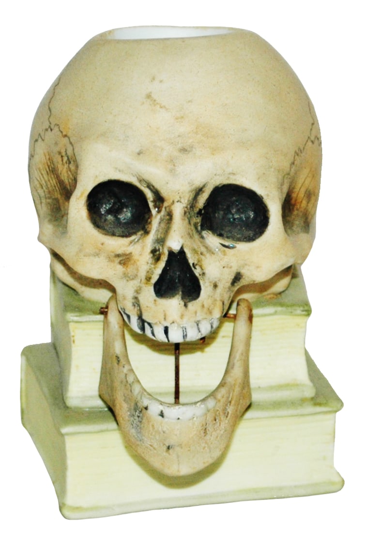Bohne Match Holder Skull w Nodder Jaw (1 of 1)