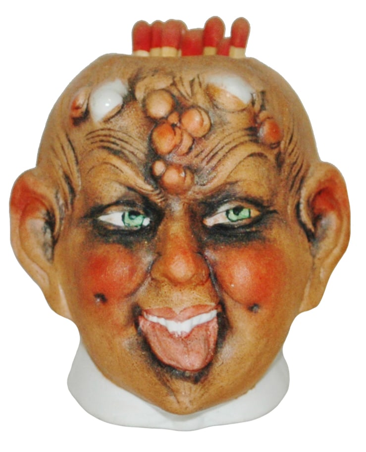 Bohne Porcelain Satan Matchholder Striker (1 of 1)