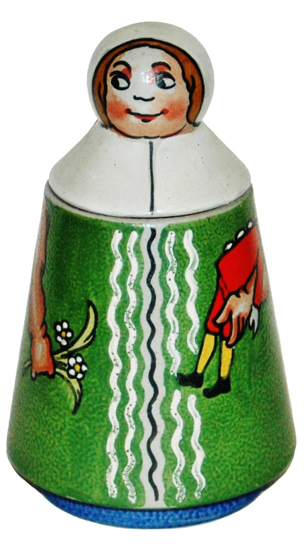 Reinemann Franz Ringer Girl w Flowers & Doll Stein (1 of 1)