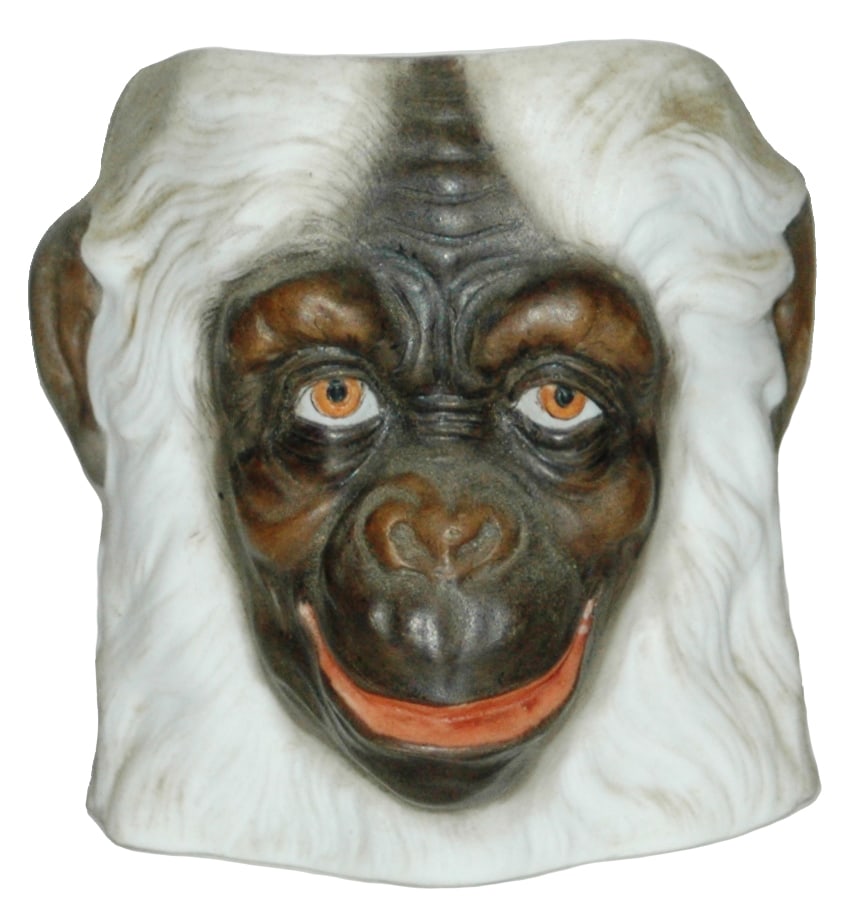 Monkey Bohne Character Toothpick Holder: Character 3” Tooth Pick Holder Bohne Porcelain. Monkey. Mint.