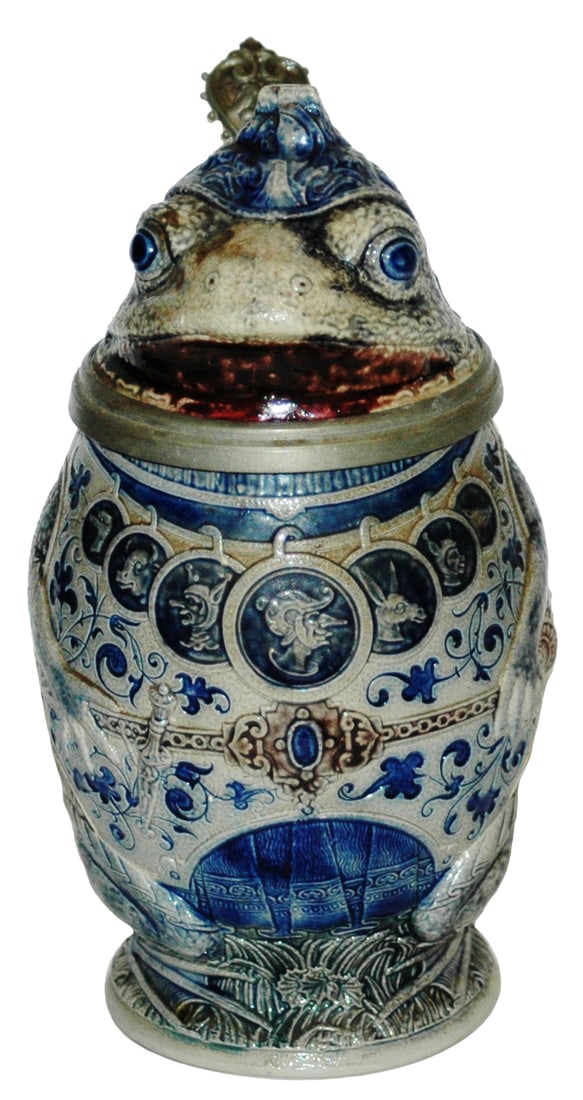 Gladiator Frog Stoneware Character Stein (1 of 4)