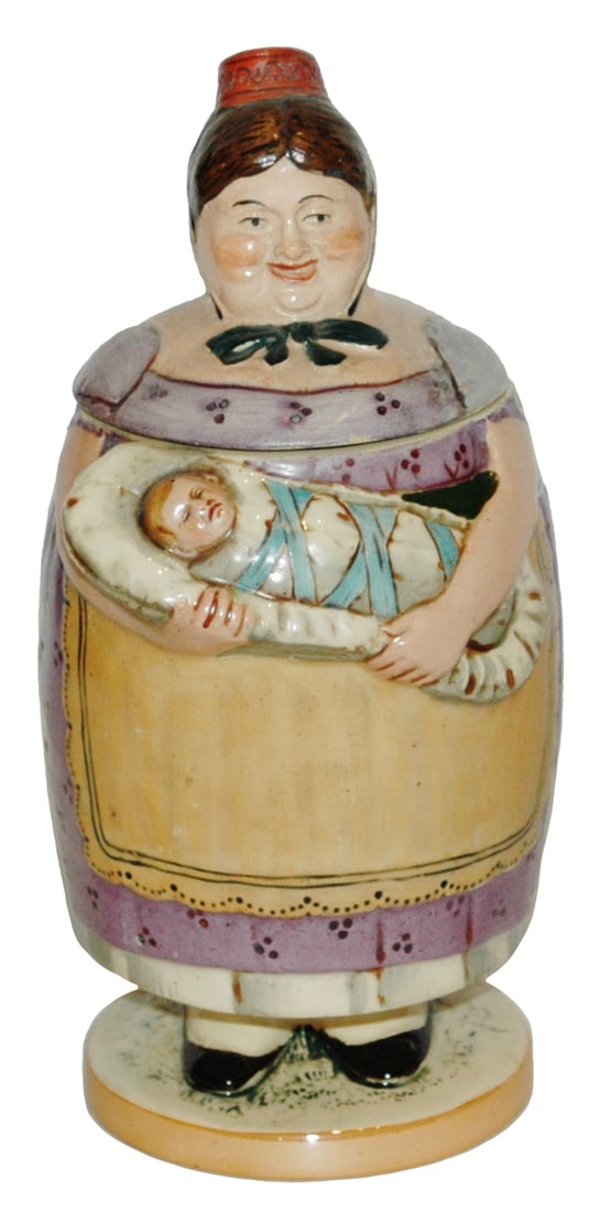 Woman w Baby Hanke Character Stein (1 of 4)