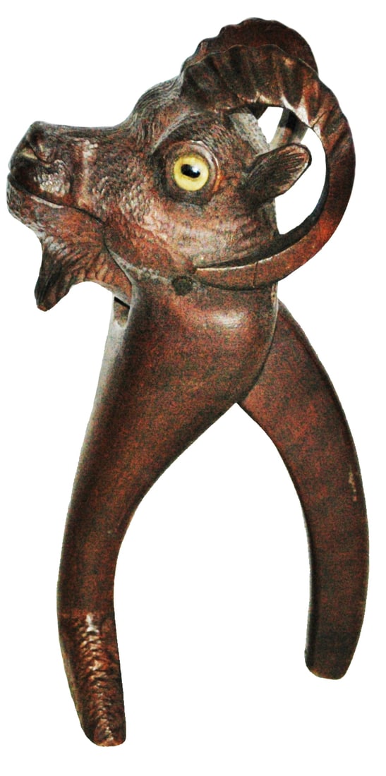 Black Forest Carved Ram 6-1/2" Nutcracker (1 of 3)